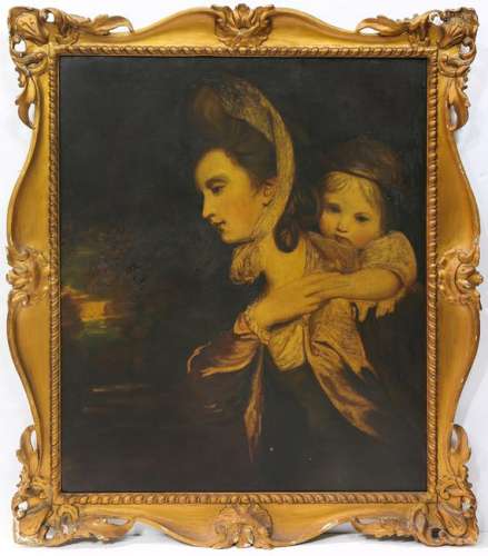 Painting, Woman and Child