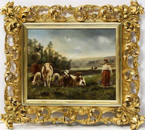 Landscape with Cattle and Figure