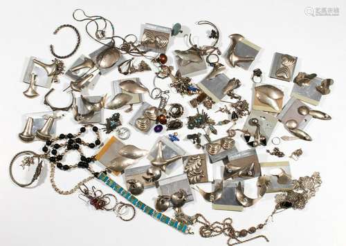 Collection of multi-stone, sterling silver, silver,