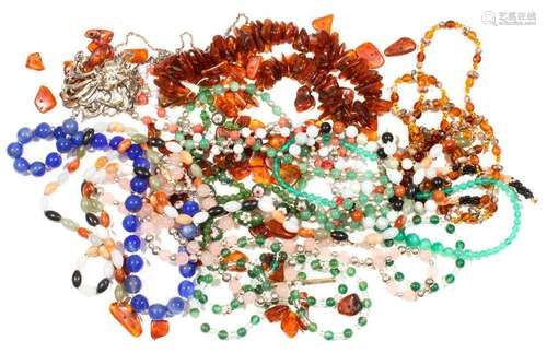 Collection of multi-stone bead jewelry