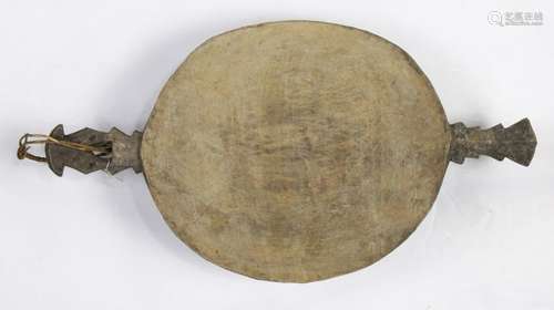 Melanesia carved wood food bowl