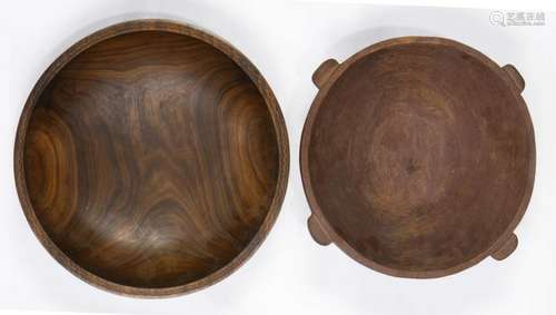 (lot of 2) Marquesas Islands decorative kava bowls