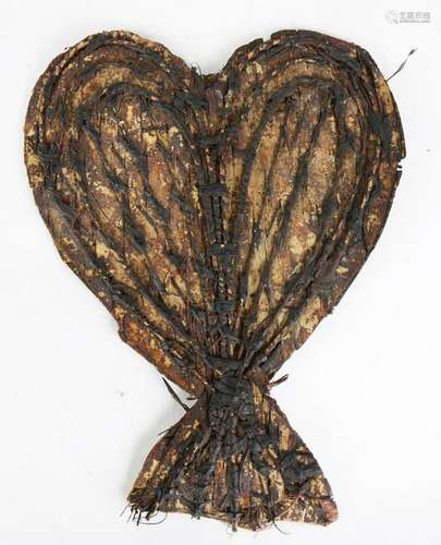 Papua New Guinea woven heart form effigy