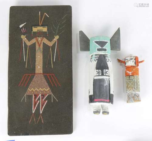 (lot of 3) Native American kachina group