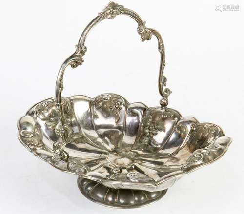 New York silver plate bride's basket