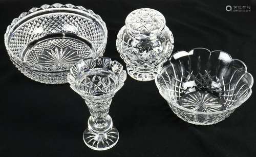 (lot of 4) Waterford cut glass group