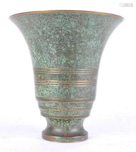 Carl Sorensen bronze tulip vase