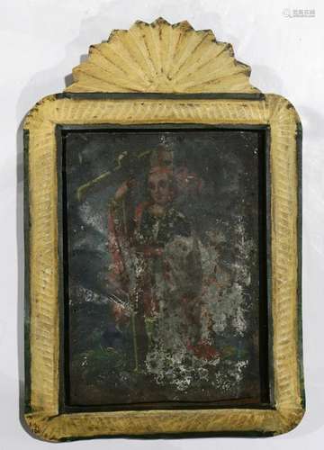 Spanish Colonial tin retablo