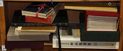 Chinese One Shelf of Books, Some Hand-bound