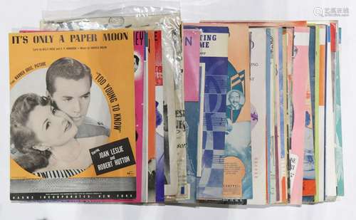 (lot of 50+) Assorted Vintage song books and sheet