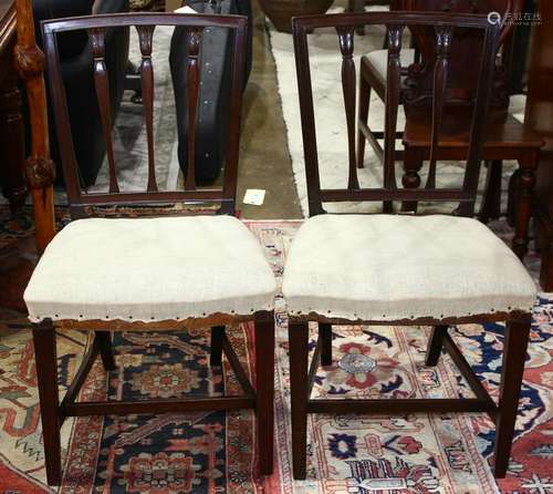 Pair of Federal side chairs