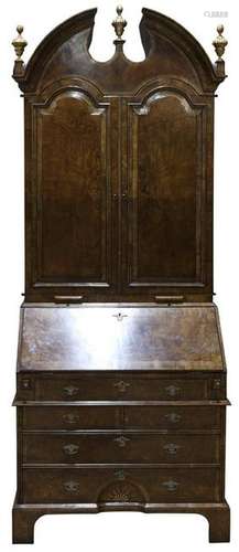 A Federal style partial gilt and marquetry decorated