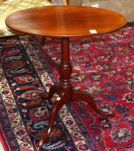 American tilt top table, 18th century