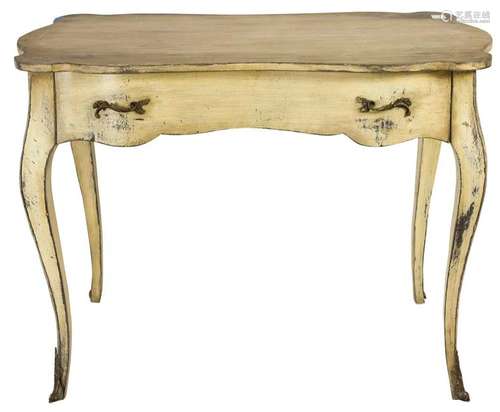 French Provincial style white washed table