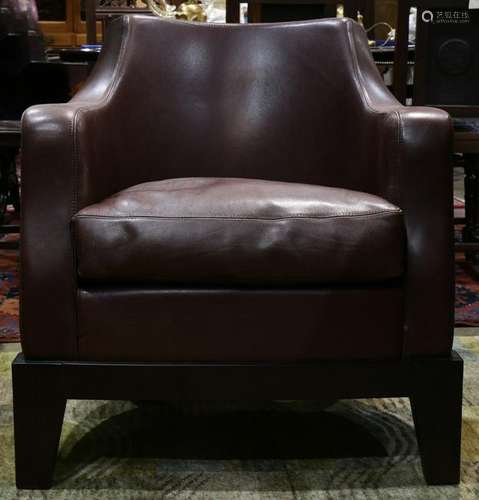 Italian Contemporary Promemoria brown leather