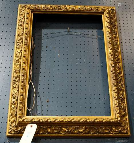 Continental giltwood carved mirror circa 1860