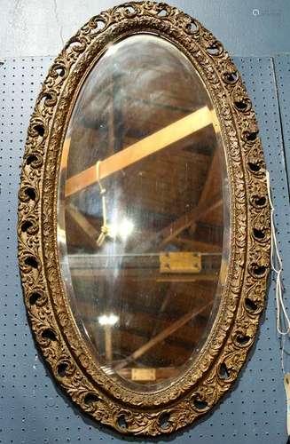 Victorian oval mirror