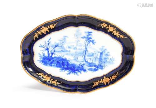 A Vincennes oval tray (plat ovale) date code for 1…