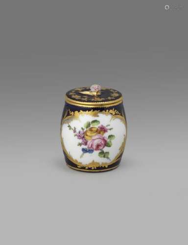 A Vincennes mustard pot and cover (moutardier ordi…