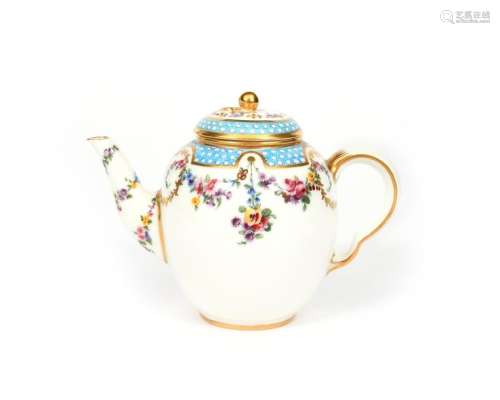 A Sèvres teapot and cover (théière calabré) date c…