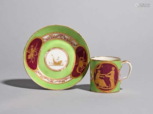 A Sèvres coffee can and saucer (gobelet litron et …