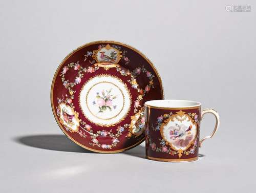 A Sèvres coffee can and saucer (gobelet litron et …