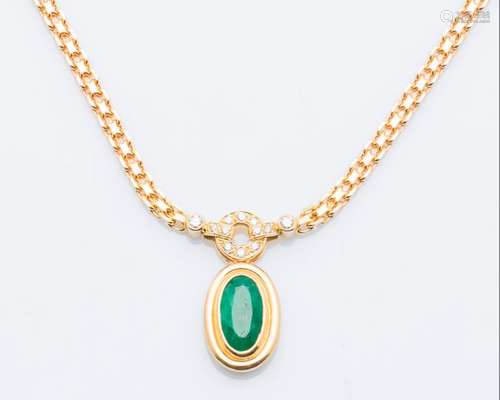 Collier en or jaune 18 carats (750 millièmes) form…