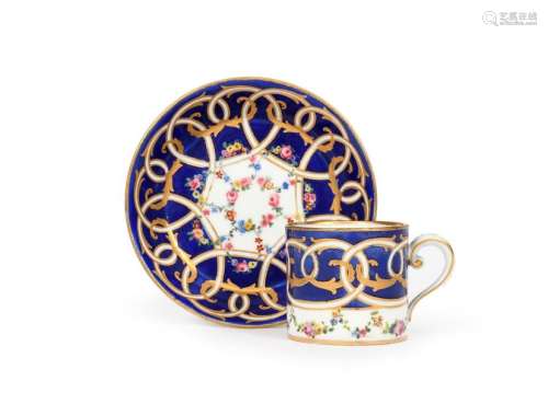 A Sèvres small coffee can and saucer (gobelet litr…