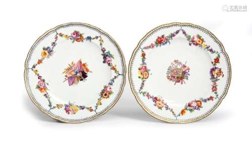 A pair of Sèvres plates from the Duke of Leinster …