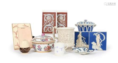 A mixed group of ceramics 18th century and later, …