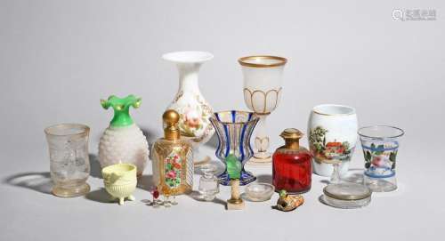 A mixed group of Continental and English glass mos…