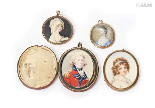 Λ English School, c.1800, a portrait miniature of …