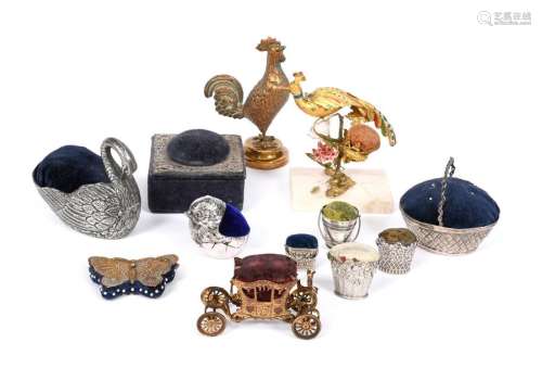 A collection of silver, metalware, electroplated a…