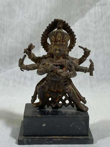 Tibet Bronze Multi Hand Diety