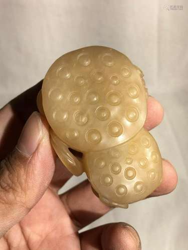 Chinese Jade Carving of Lotus