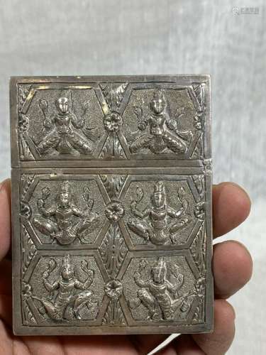 Burmese Silver Cardcase - Buddha