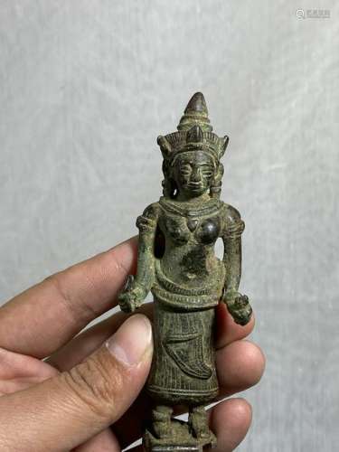 Early Cambodia Bronze Buddha