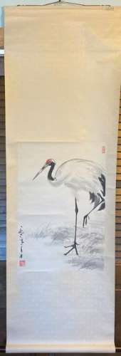 Chinese Scroll Painting - Cranes