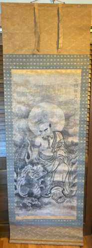 Chinese Scroll Painting - Lohans