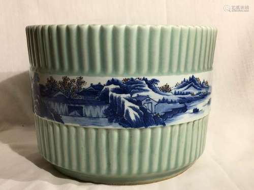 Chinese Celadon Porcelain Planter