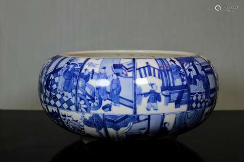 Chinese Blue White Porcelain Censer - Albert Gallatin