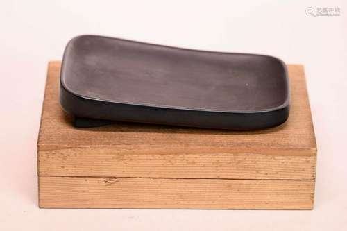 Chinese Inkstone with Wood Box