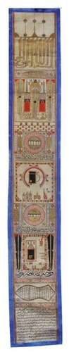 AN ILLUMINATED HAJJ SCROLL