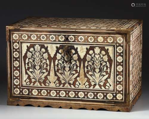 AN INDO PORTUGUESE BONE INLAID BOX