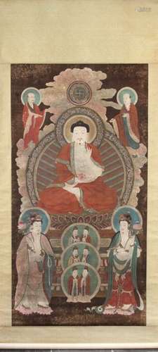 A KOREAN 'BUDDHIST' HANGING SCROLL