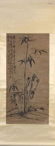 A CHINESE 'BAMBOO' HANGING SCROLL LI FANG YING