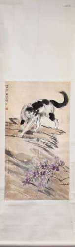 A CHINESE 'CAT' HANGING SCROLL' XU BEIHONG