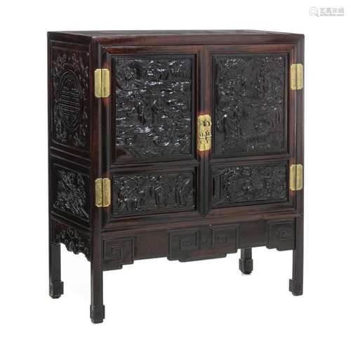 Chinese carved cabinet, Minguo