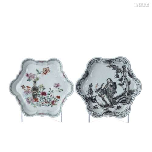 Two chinese porcelain small plates