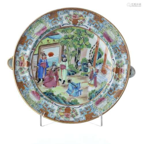 Rechaud Plate in Chinese Porcelain 'Mandarin'